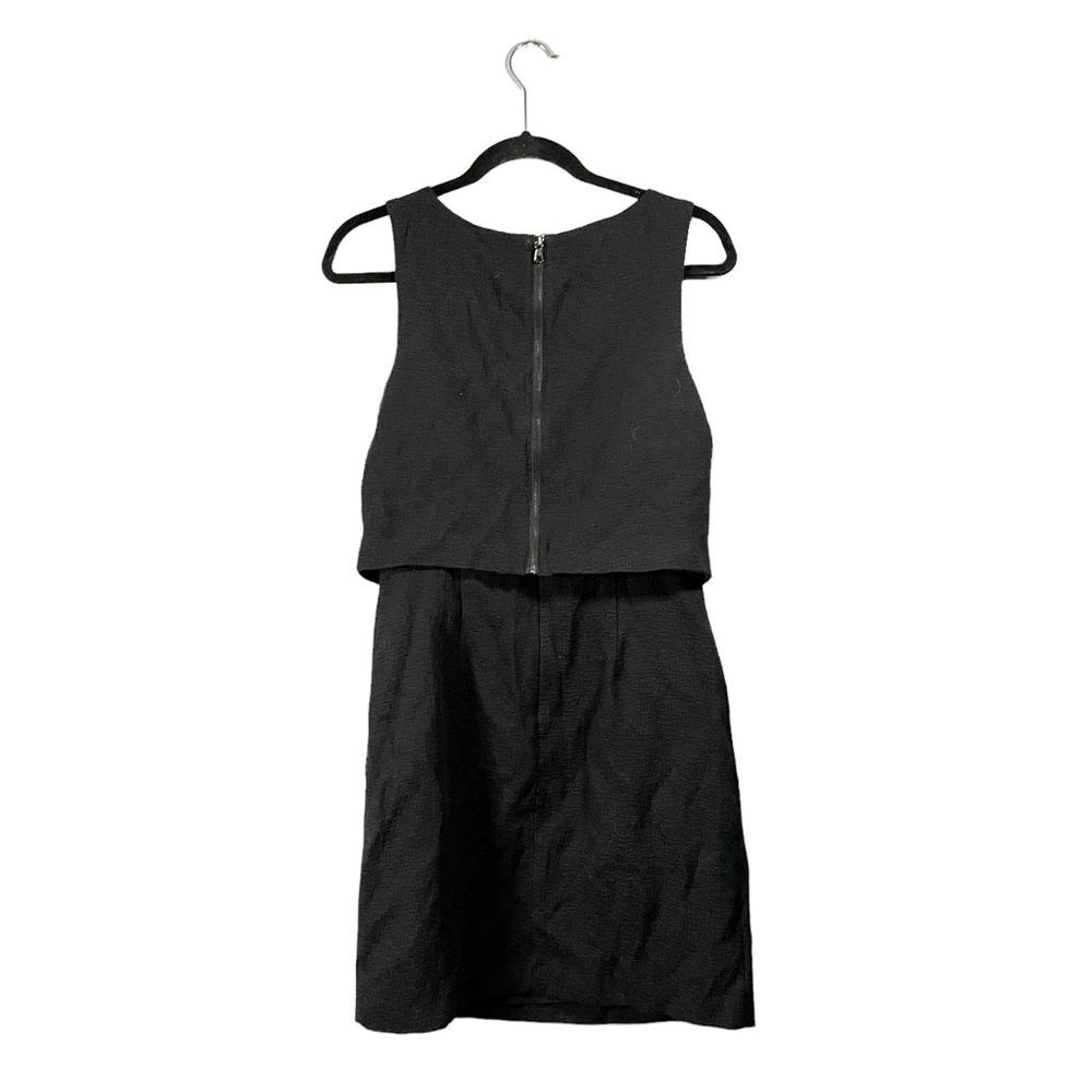 Banana Republic Factory Black Layered Look Sleeveless Formal Dress Size 6 - Picture 3 of 6